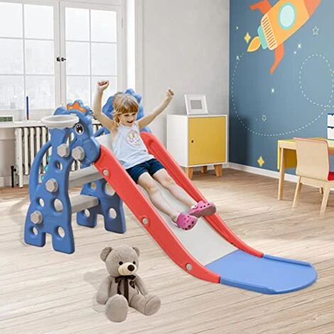 Toboggan Pour Enfants 3 En 1 Toboggan Indoor Multifonctionnel Toboggan Pour Bébés Avec Panier De Basket & Pliable Toboggan De Jardin 135x55x67cm NAIZY 5 Toboggan Pour Enfants 3 En 1 Toboggan Indoor Multifonctionnel Toboggan Pour Bébés Avec Panier De Basket & Pliable Toboggan De Jardin 135x55x67cm NAIZY – Image 5