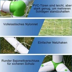 Blanc But De Football 180 X 120CM Cage De Foot Portable Montage Rapide Pour Enfant Extérieur, Idéal Pour Le Parc Ou La Plage NAIZY 8 Blanc But De Football 180 X 120CM Cage De Foot Portable Montage Rapide Pour Enfant Extérieur, Idéal Pour Le Parc Ou La Plage NAIZY -Pas Cher Clair Jardin Magasin 99356925 4