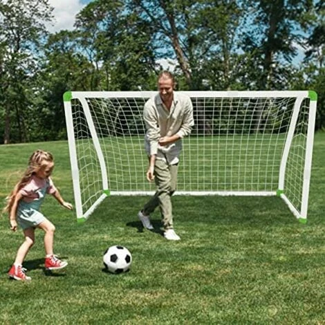 Blanc But De Football 180 X 120CM Cage De Foot Portable Montage Rapide Pour Enfant Extérieur, Idéal Pour Le Parc Ou La Plage NAIZY 5 Blanc But De Football 180 X 120CM Cage De Foot Portable Montage Rapide Pour Enfant Extérieur, Idéal Pour Le Parc Ou La Plage NAIZY – Image 5