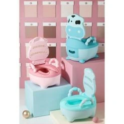 Pot Pour Bébé Petite Vache: Bleu -Pas Cher Clair Jardin Magasin 99692648 2